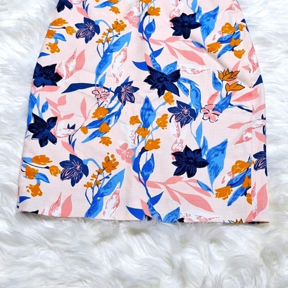 J. Crew Blue and Orange Pencil Skirt for Resort Wear - Picture 2 of 9